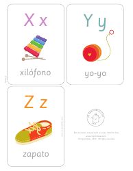 Spanish Alphabet Flashcards, Page 7