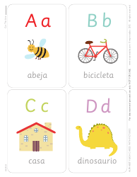 Document preview: Spanish Alphabet Flashcards