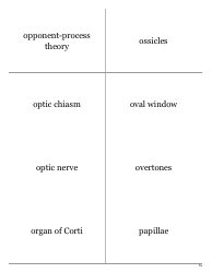 Psychology Terms Flashcards - Sensation &amp; Perception, Page 13