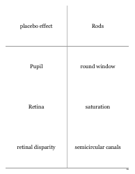 Psychology Terms Flashcards - Sensation &amp; Perception, Page 17