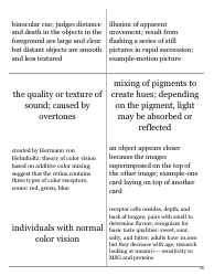 Psychology Terms Flashcards - Sensation &amp; Perception, Page 22