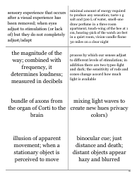 Psychology Terms Flashcards - Sensation &amp; Perception, Page 2