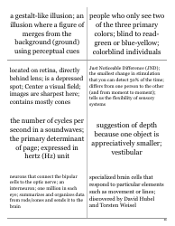 Psychology Terms Flashcards - Sensation &amp; Perception, Page 8