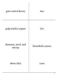 Psychology Terms Flashcards - Sensation &amp; Perception, Page 9