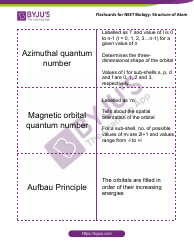 Neet Biology Flashcards - Structure of Atom, Page 3