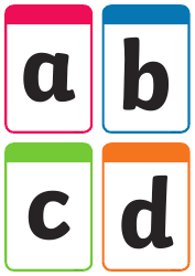 Document preview: Lowercase Letters Flashcards