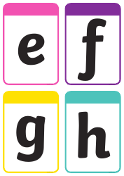 Lowercase Letters Flashcards, Page 2