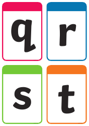 Lowercase Letters Flashcards, Page 5