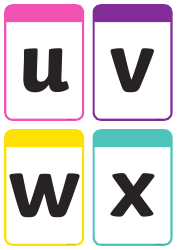 Lowercase Letters Flashcards, Page 6