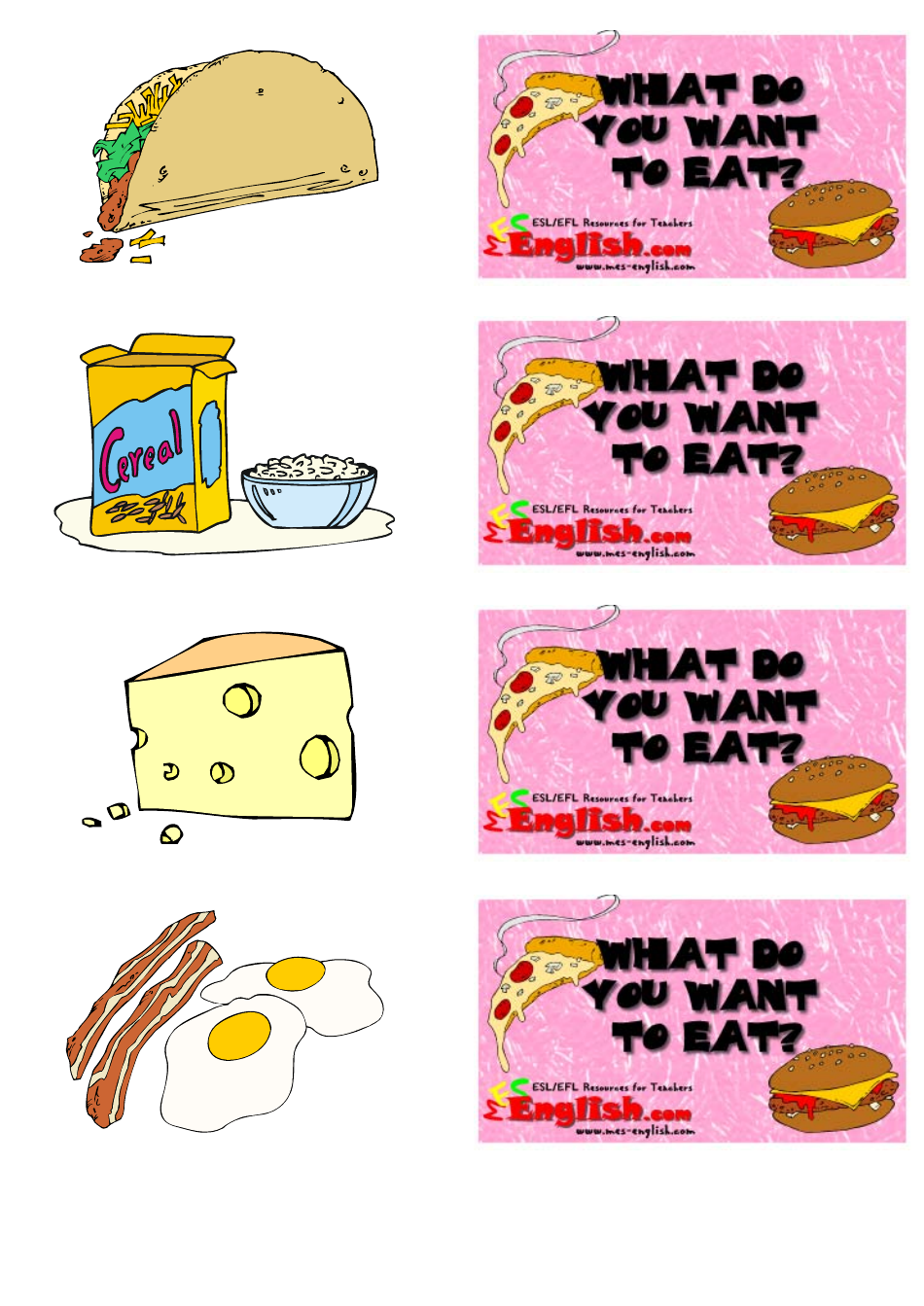 Food Flashcards, Page 4