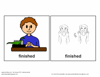 Sign Language Flashcards, Page 2