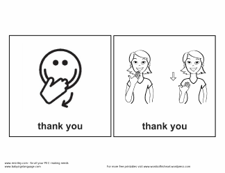 Sign Language Flashcards, Page 3