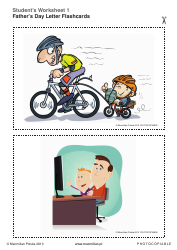 Document preview: Father's Day Letter Worksheet