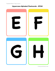 Uppercase English Alphabet Flashcards - Playworksheet: Play&amp;learn, Page 2