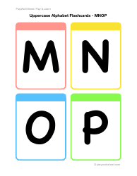 Uppercase English Alphabet Flashcards - Playworksheet: Play&amp;learn, Page 4