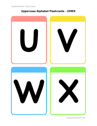 Uppercase English Alphabet Flashcards - Playworksheet: Play&amp;learn, Page 6