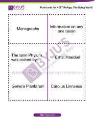 Neet Biology Flashcards - the Living World, Page 4