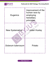 Neet Biology Flashcards - the Living World, Page 5