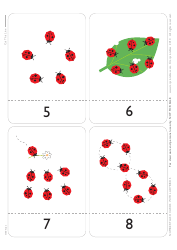 Numbers 1-10 Flashcards - Ladybug, Page 2