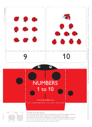 Numbers 1-10 Flashcards - Ladybug, Page 3
