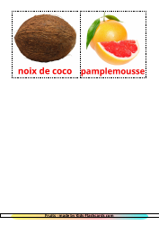 French Flashcards - Fruits, Page 4