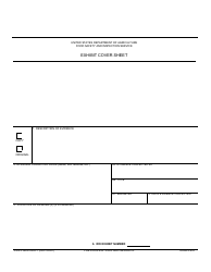 Document preview: FSIS Form 8000-7 Exhibit Cover Sheet