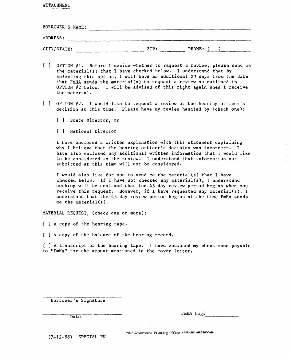 FmHA Form 1900-B-01 Notification of Further Appeal Rights, Page 3