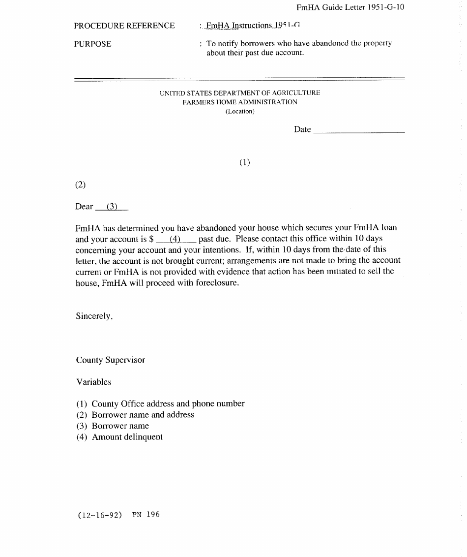 FmHA Form 1951-G-10 - Fill Out, Sign Online and Download Printable PDF ...