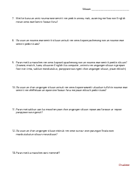 Open-Ended Question Family Feedback Survey - English Language Development Program - Washington (Chuukese), Page 2