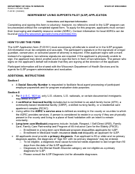 Document preview: Form F-03161 Independent Living Supports Pilot: Application - Wisconsin