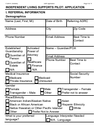 Form F-03161LP Independent Living Supports Pilot: Application - Large Print - Wisconsin, Page 5