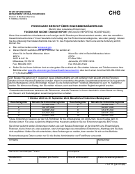 Document preview: Form F-16066G Foodshare Wisconsin Income Change Report - Wisconsin (German)
