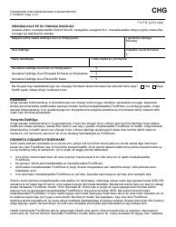 Form F-16066SO Foodshare Wisconsin Income Change Report - Wisconsin (Somali), Page 2