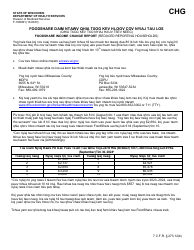 Form F-16066H Foodshare Wisconsin Income Change Report - Wisconsin (Hmong)