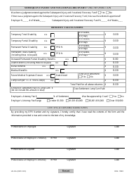 Form SD-2 (LB-3261) Statistical Data Form for Injuries on/After July 1, 2014 - Tennessee, Page 2