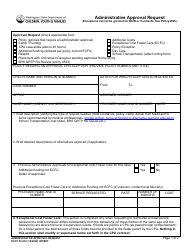 Form DCYF05-210 Administrative Approval Request - Washington, Page 2