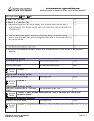 Form DCYF05-210 Administrative Approval Request - Washington, Page 3