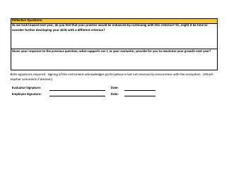 Certificated Teacher Focused Summative Scoring Document Criterion 5: Marzano Framework - Washington, Page 8
