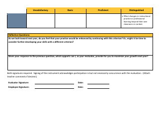 Certificated Teacher Focused Summative Scoring Document Criterion 3: Danielson Framework - Washington, Page 5