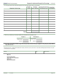 Form EFO00283 Request for Authorized Exempt Fuel Percentage - Idaho, Page 2
