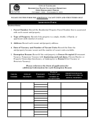 Residential Waste Collection Fee Exemption Request Form - City of Cleveland, Ohio, Page 3