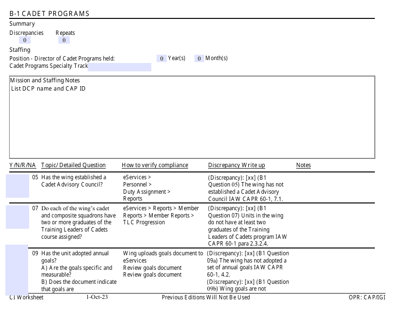 Form B-1  Printable Pdf