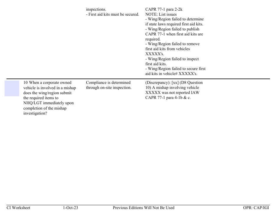 Form D-8 Ci Worksheet - Transportation, Page 5