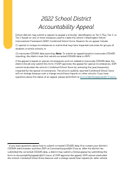 Accountability Appeal Form - Washington