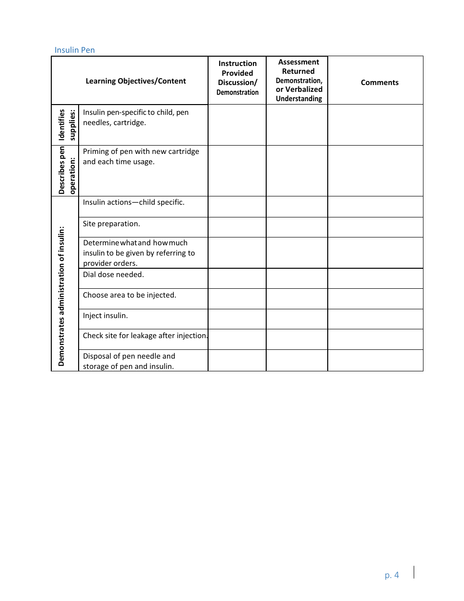 Skills Check for Pdas for Additional Care Authorized by Parent - Washington, Page 4