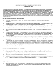 Fdch Provider Review Form - Child and Adult Care Food Program - Washington, Page 5