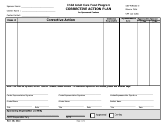 Sponsor Monitoring Form (Affiliated and Unaffiliated Centers) - Child Adult Care Food Program - Washington, Page 11