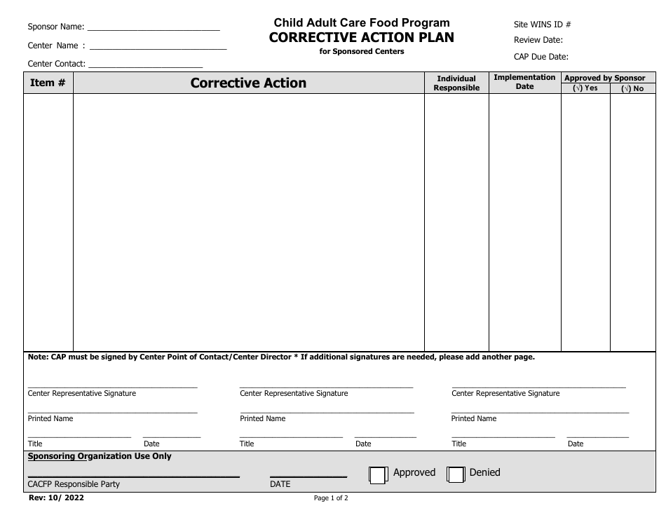 Sponsor Monitoring Form (Affiliated and Unaffiliated Centers) - Child Adult Care Food Program - Washington, Page 11