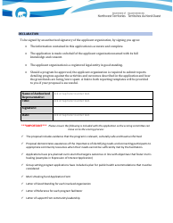 Men&#039;s Healing Fund Application Form - Northwest Territories, Canada, Page 6