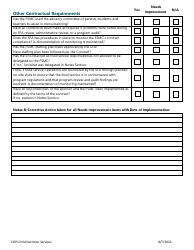 SFA-Fsmc Monitoring Form - Washington, Page 4